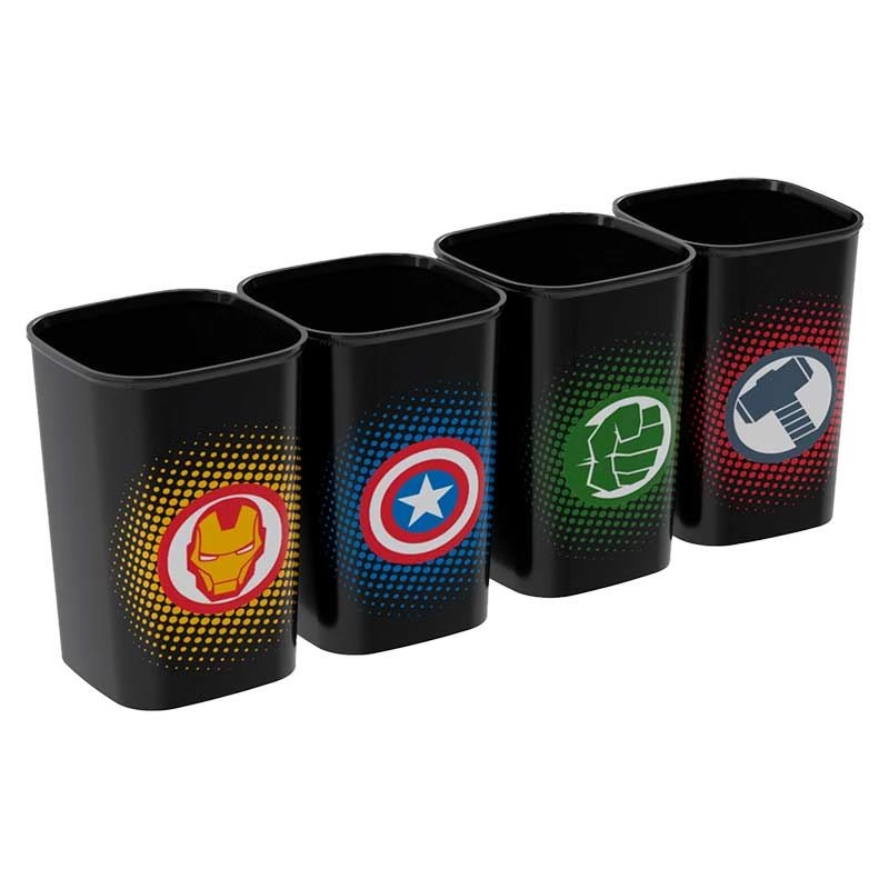Kit 4 Porta Canetas Avengers Plasutil