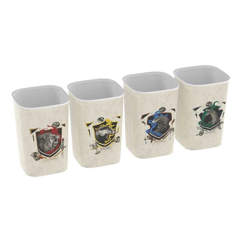 Kit 4 Porta Canetas Harry Potter Plasutil