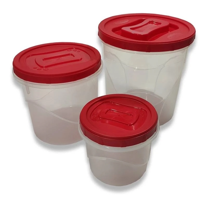 Conj Plasutil Porta Mant Clic Rosca 3pcs