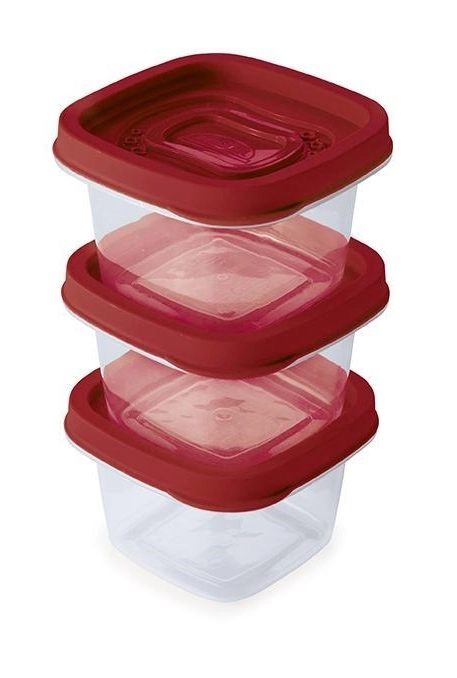 Clic Pote Plasutil Quad 3 Pçs 200ml Verm