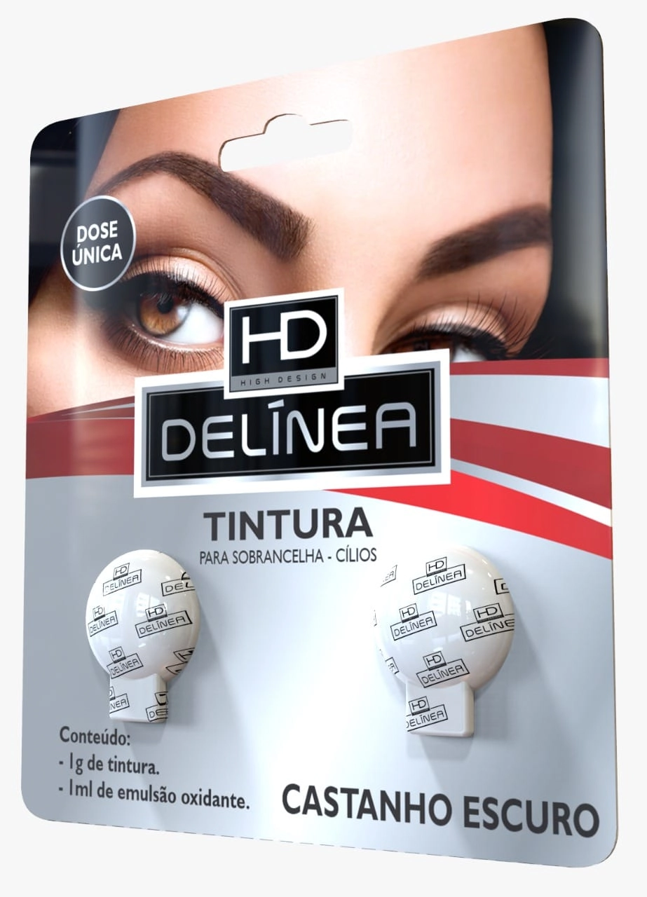 Tintura Sob. Delinea Dose Unica Castanho Escuro