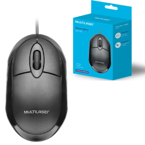 Mouse Optico Multilaser Mo300 1200dpi Usb