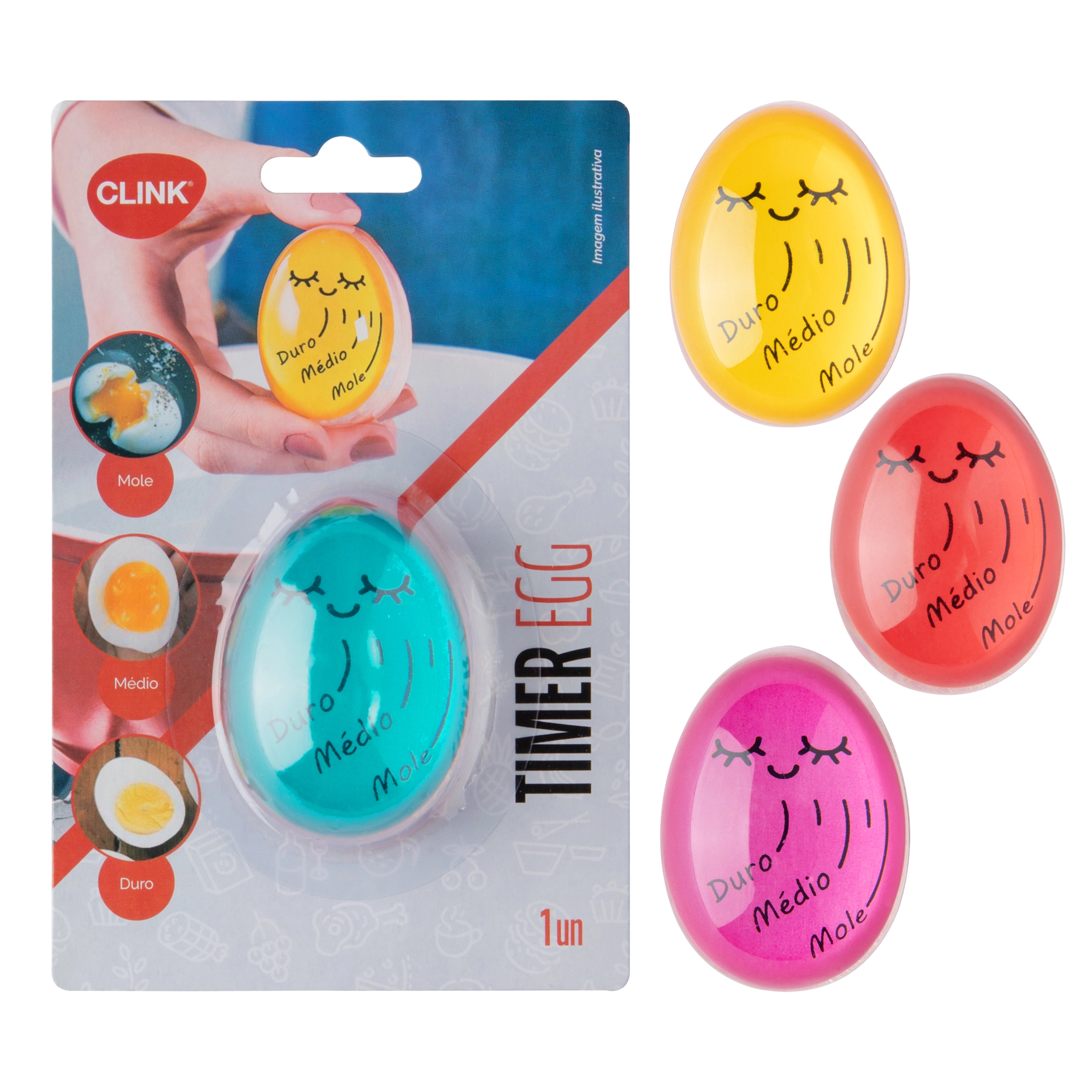 Timer Coz Ovo Clink 5.5x4cm Resina R2758