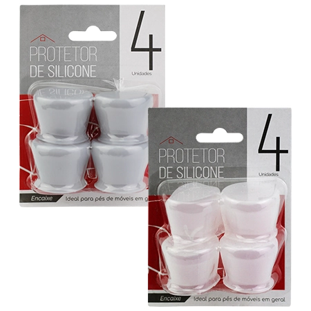 Pezinho Mesa Cadeira Silicone 3.4x4x3cm Ck4825 Clink