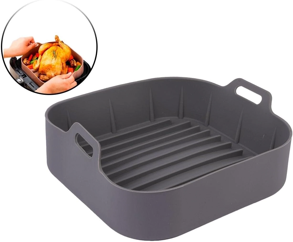 Forma Cozimento Quad Fritadeira Eletrica Silicone 16x16x7.3cm Ck6026 Click