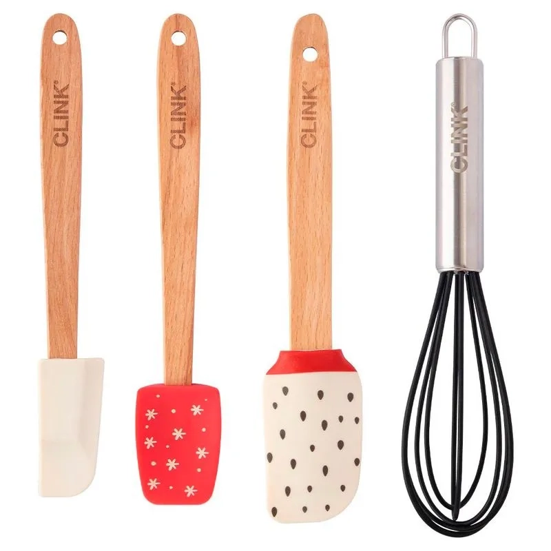 Kit Utensilios Silicone/mad/ferro 4pcs 20