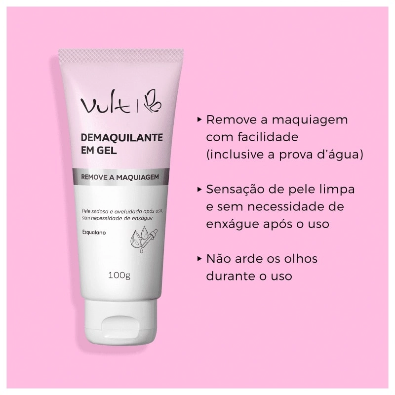 Demaquilante Vult Facial Gel 100g