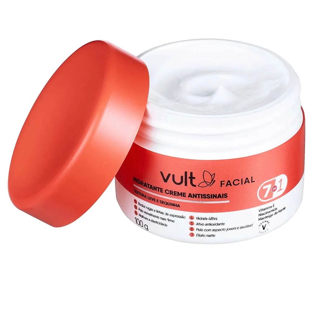 Hidratante Antissinais Vult Facial Pote 100g