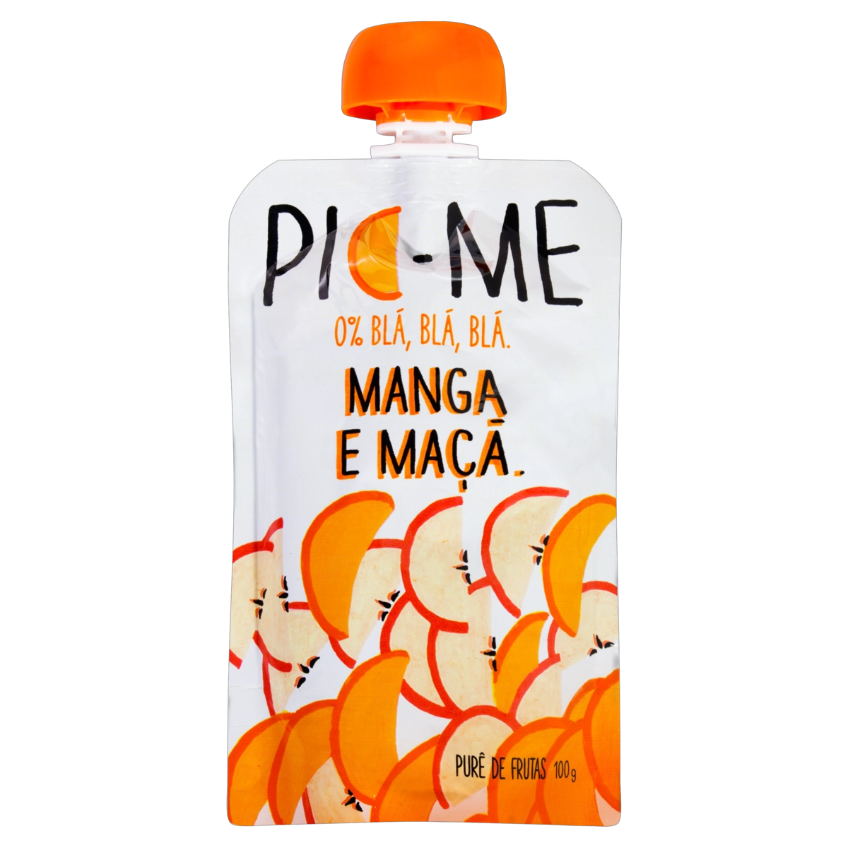 Purê De Frutas Manga E Maçã Pic Me Squeeze 100g
