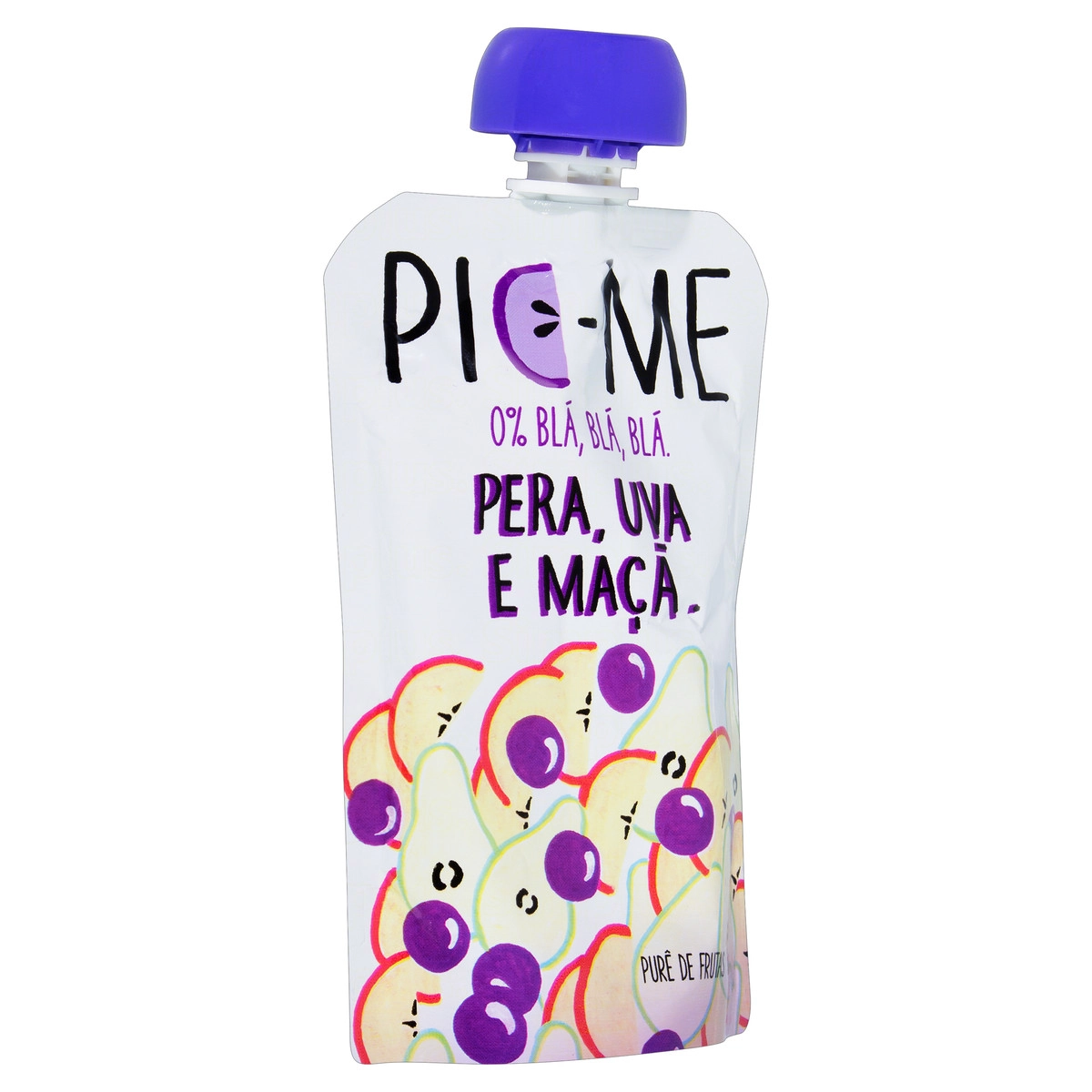 Purê De Frutas Pera, Uva E Maçã Pic Me Squeeze 100g