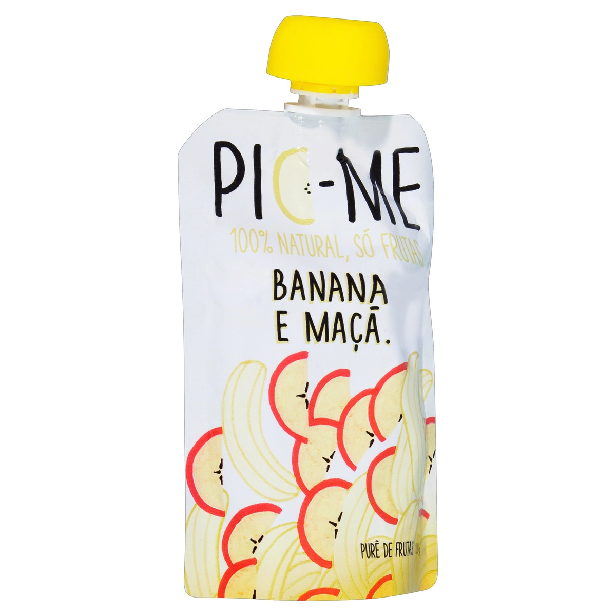 Purê De Frutas Banana E Maçã Pic Me Squeeze 100g