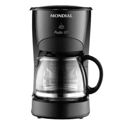 Cafeteira Mondial 20 Xicaras Jarra Vidro Preta 220v