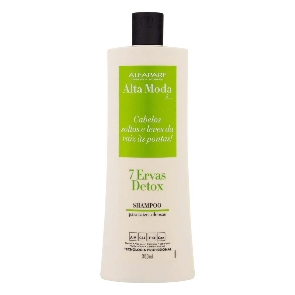 Shampoo Alfaparf Alta Moda é 7 Ervas Detox Frasco 300ml