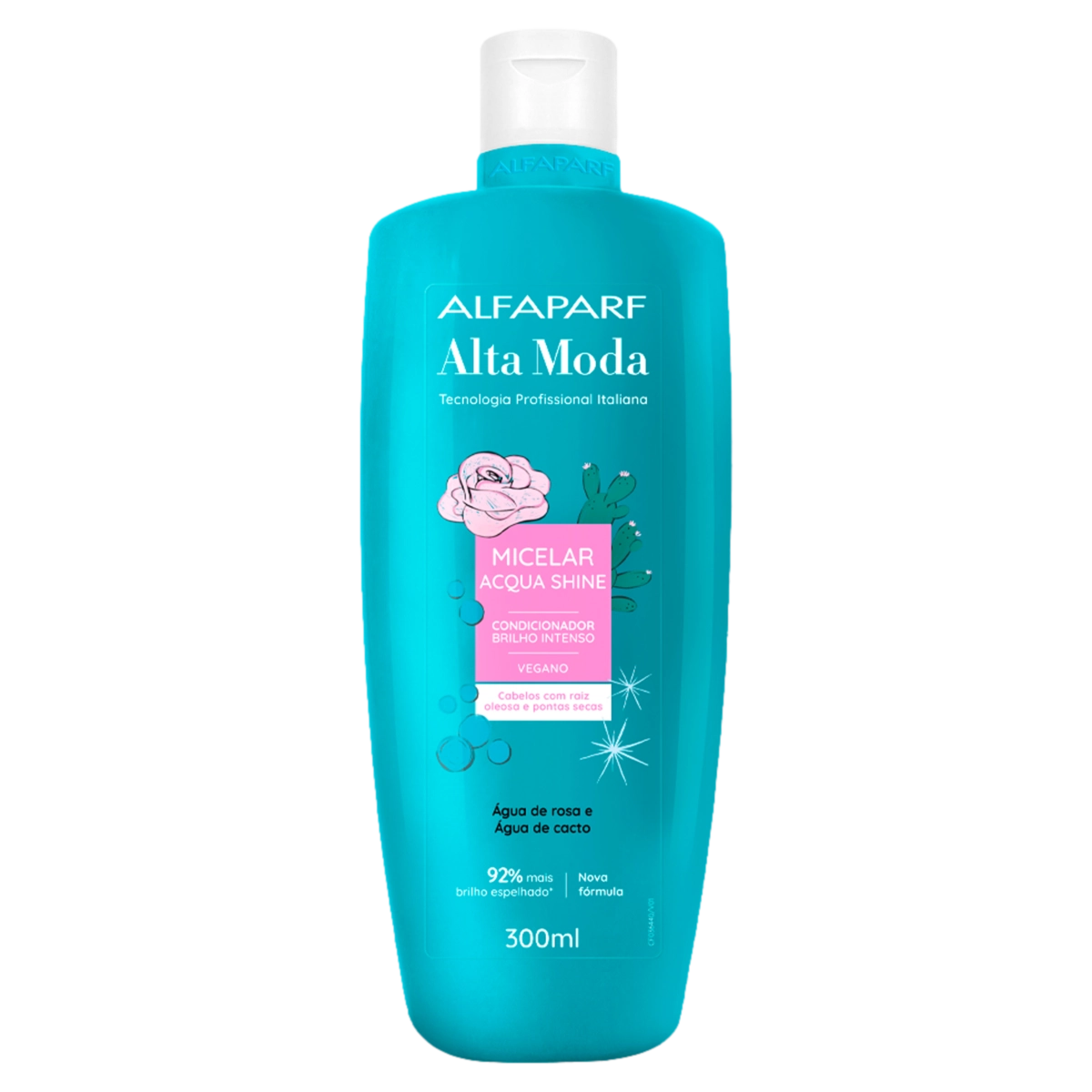 Condicionador Brilho Intenso Alfaparf Alta Moda Micelar Acqua Shine Frasco 300ml