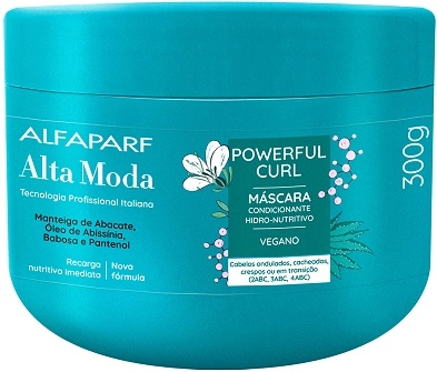 Máscara Condicionante Alfaparf Alta Moda Powerful Curl Pote 300g