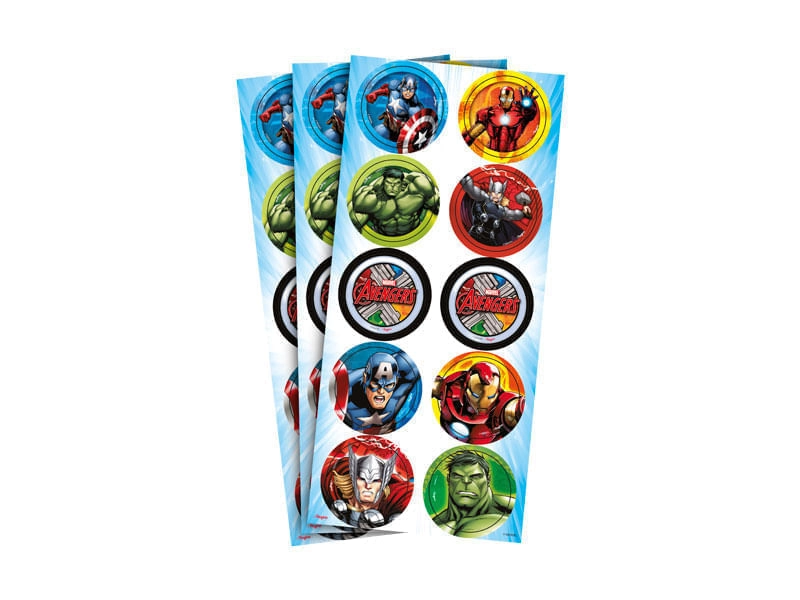 Adesivo Redondo Avengers Animated