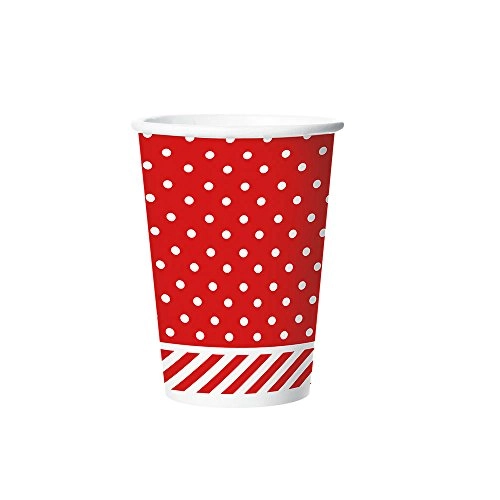 Copo Papel Regina 180ml Festa Col Verm 8un