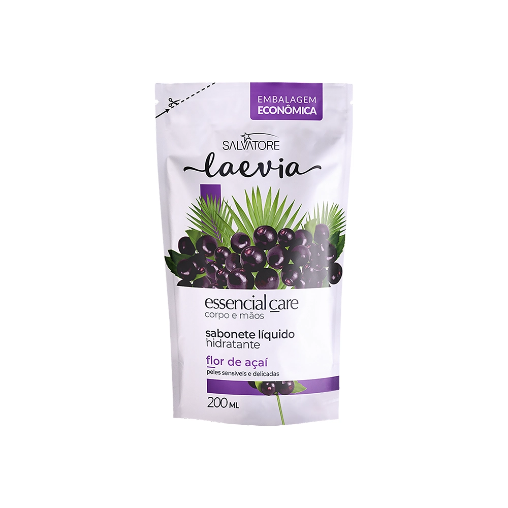 Sabonete Laevia 200ml Refil Flor De Acai