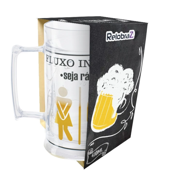 Caneca Gel Cinta Fluxo Intenso 410ml 1901 Relobraz