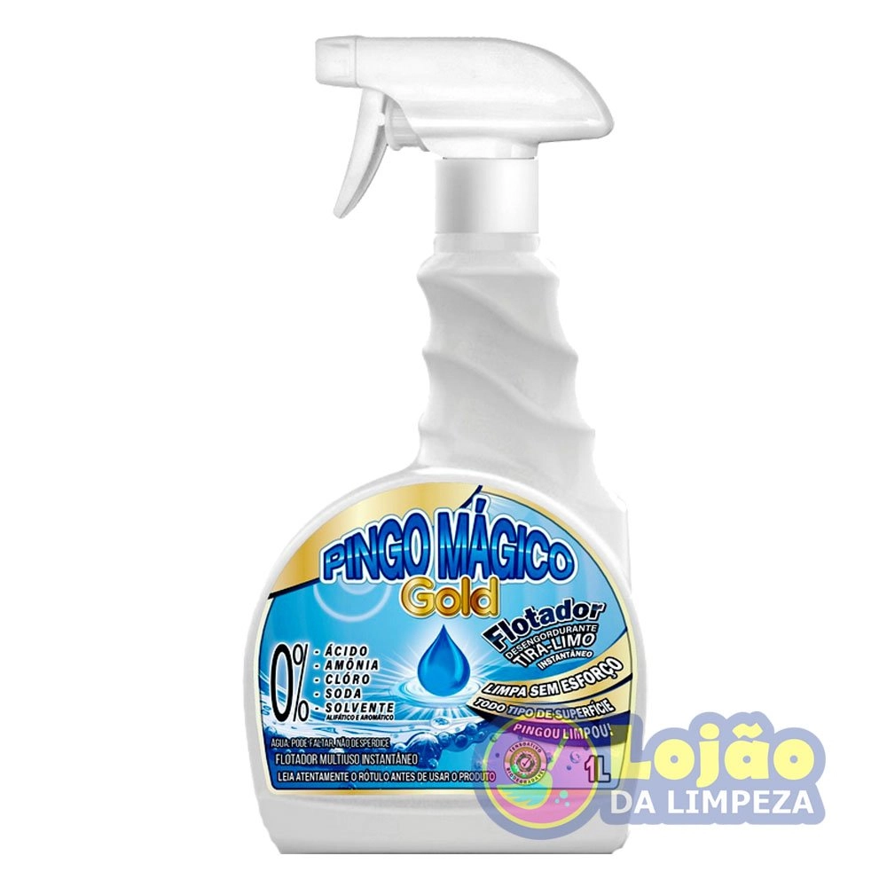 Limpador Multi Uso Flotador Limpeza Pesada Gold Pingo Magico 1l