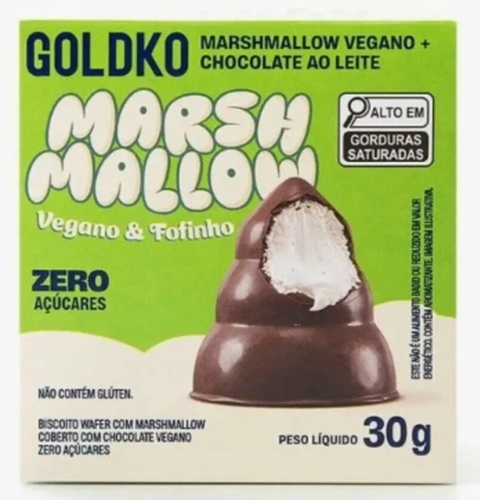Marshmallow Goldko Vegano 30g Chocolate