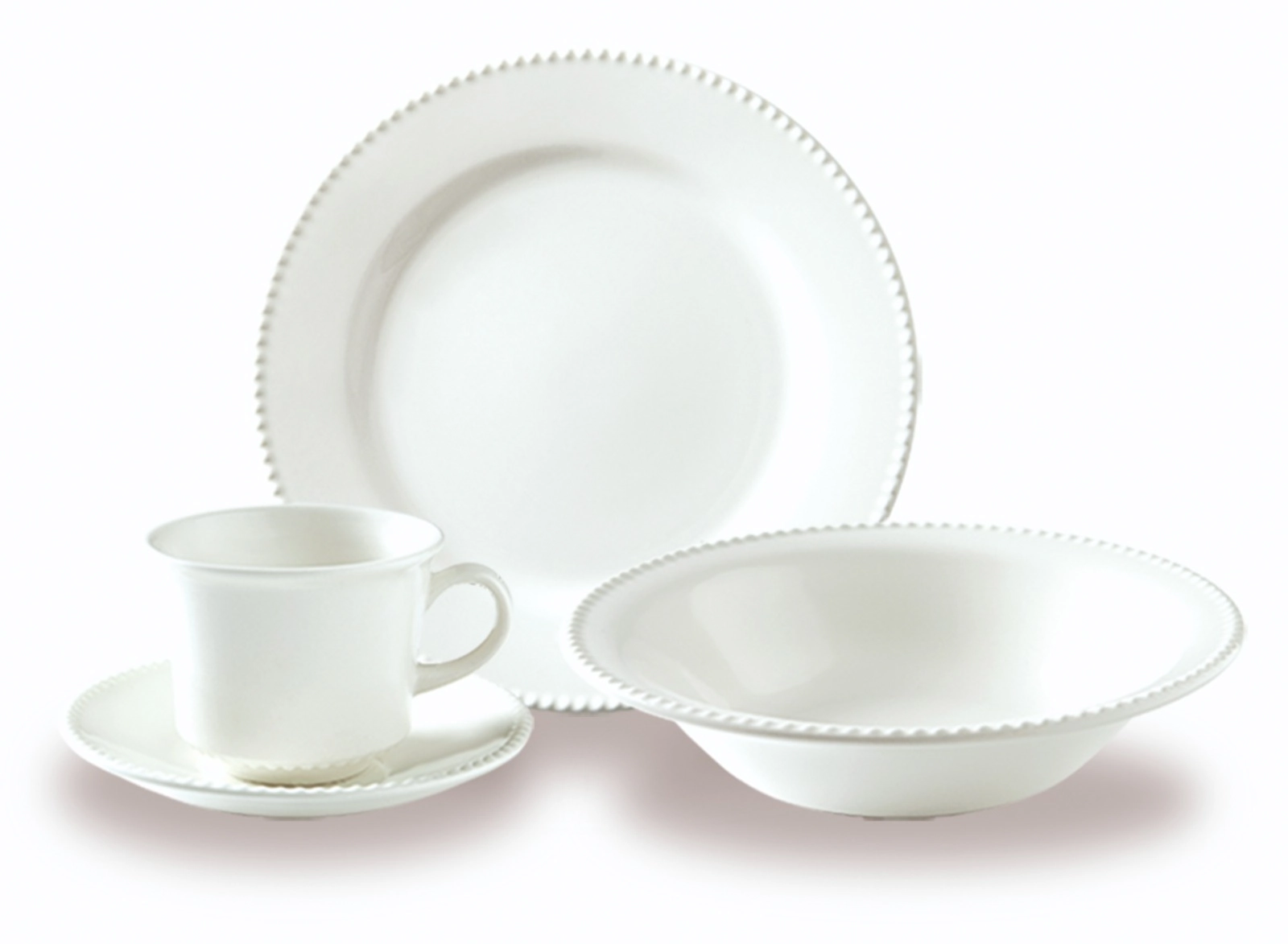 Jg De Jantar Dolce Home Branco Perla 16 Pcs
