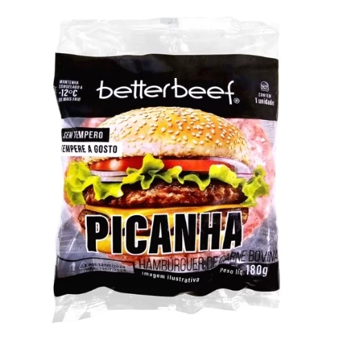 Hamburguer De Picanha Betterbeef 180g