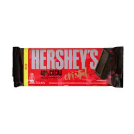 Chocolate Meio Amargo 40 Cacau Cristal Hersheys Pacote 87g
