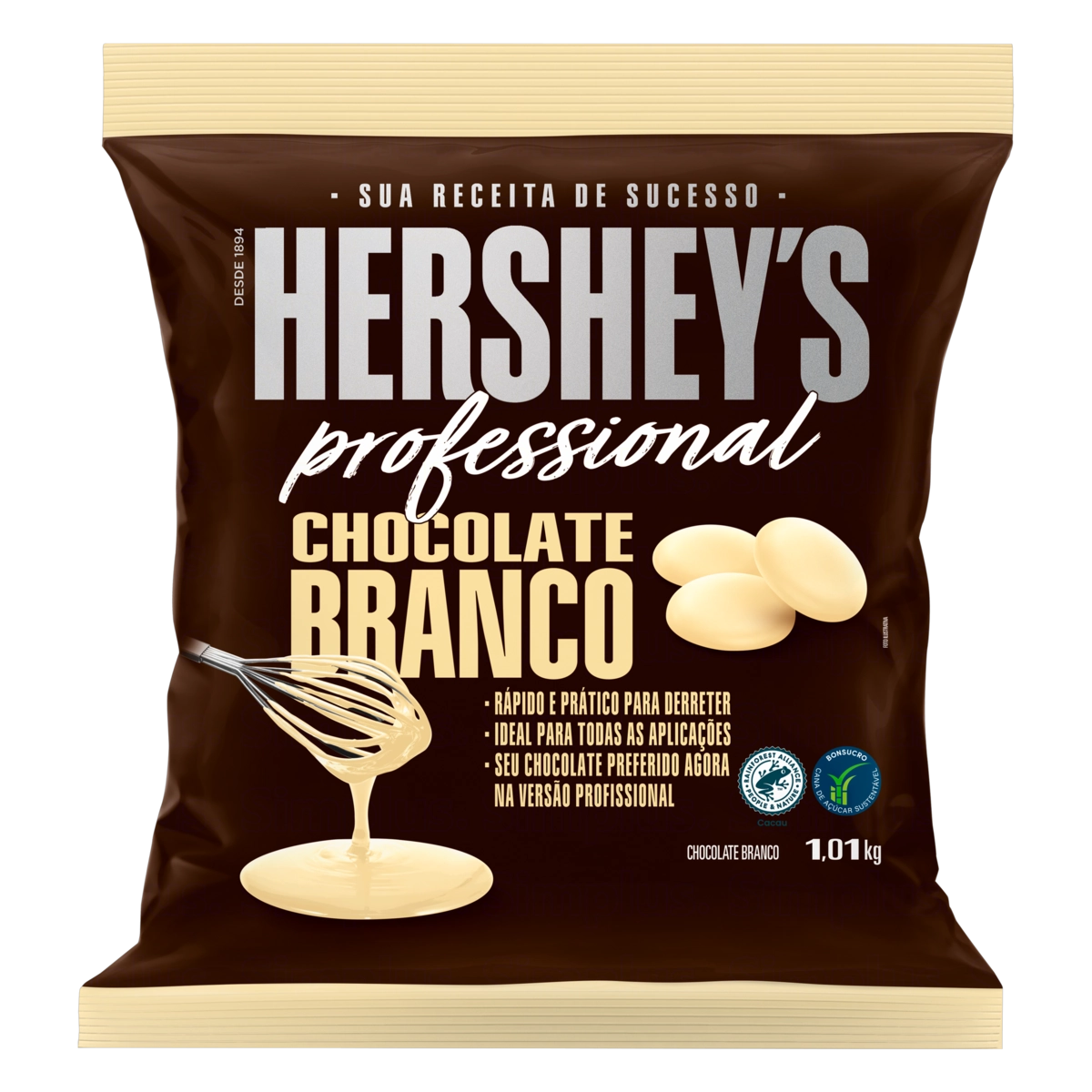 Chocolate Branco Em Moedas Hersheys Professional Pacote 1,01kg