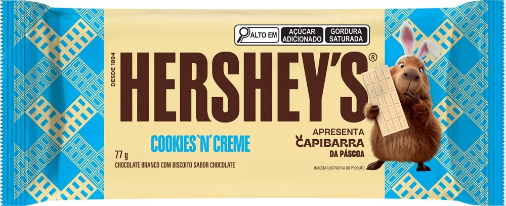 Chocolate Hersheys 82g Capibarra Cookies N Creme