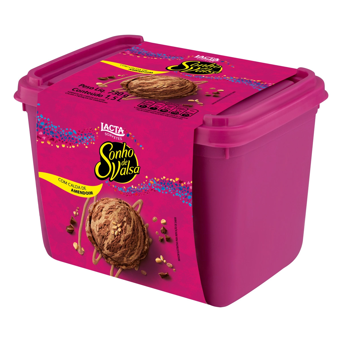Sorvete Sonho De Valsa Lacta Pote 1,5l