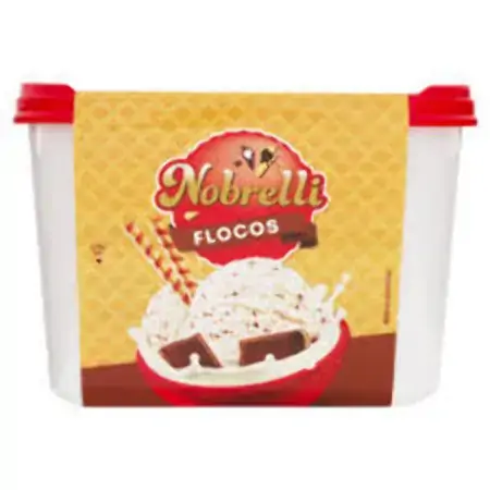 Sorvete Flocos Nobrelli Pote 1,5l