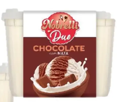 Sorvete Nata E Chocolate Nobrelli Duo Pote 1,8l