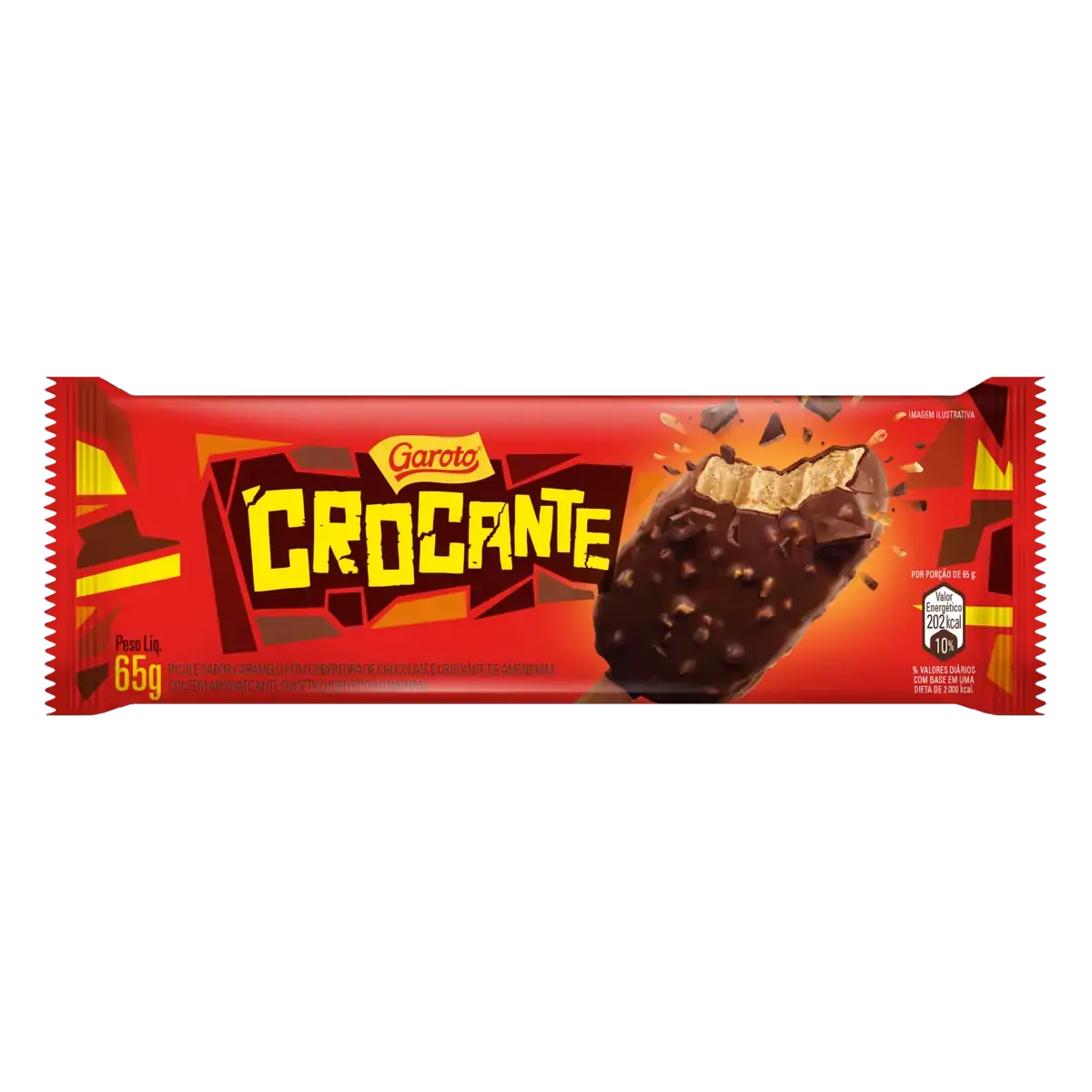 Picolé Crocante Garoto Pacote 65g
