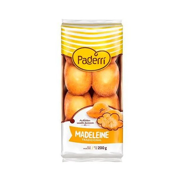Bolo Madeleine Tradicional Paderrí Pacote 200g