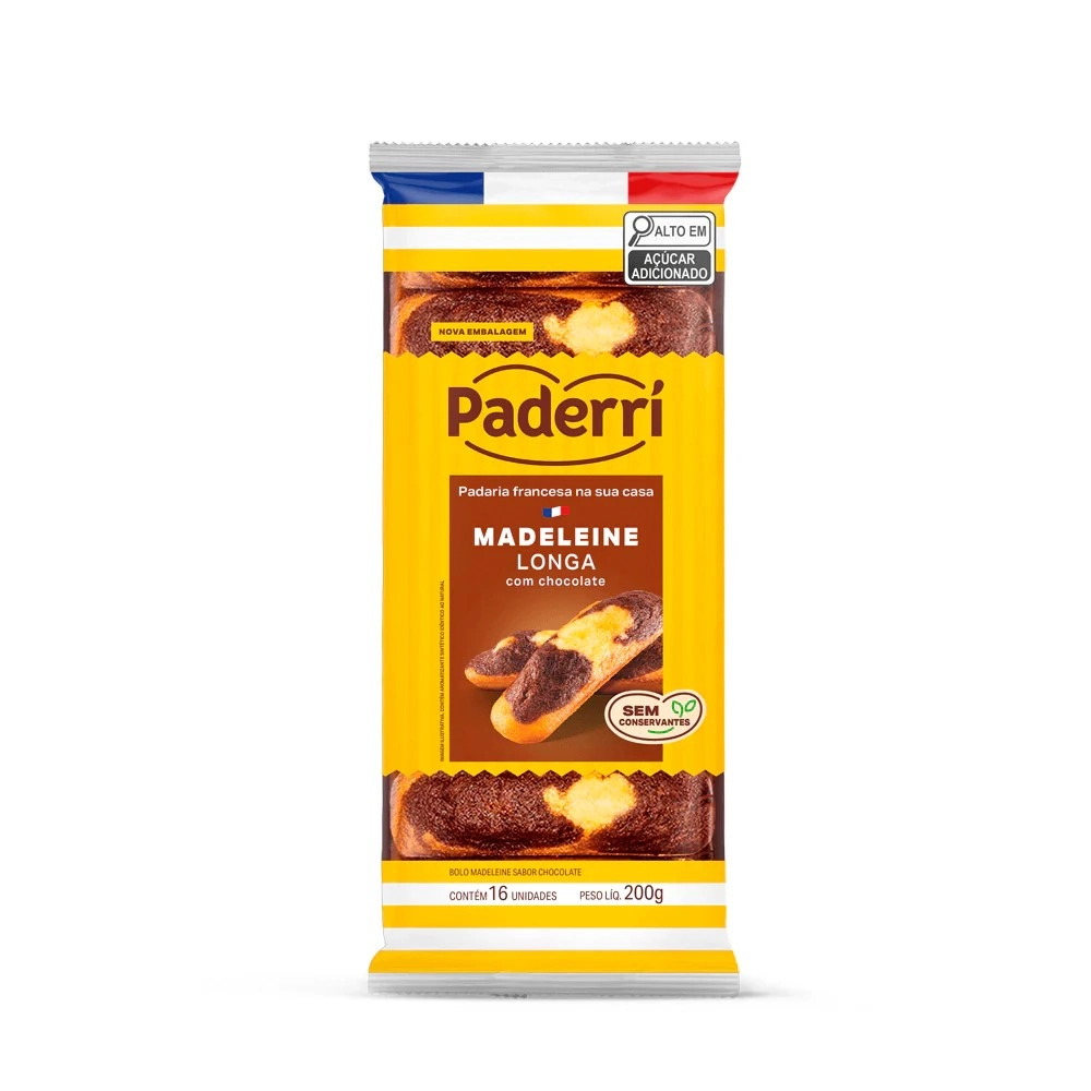 Madeleine Longa Chocolate Paderri 200g