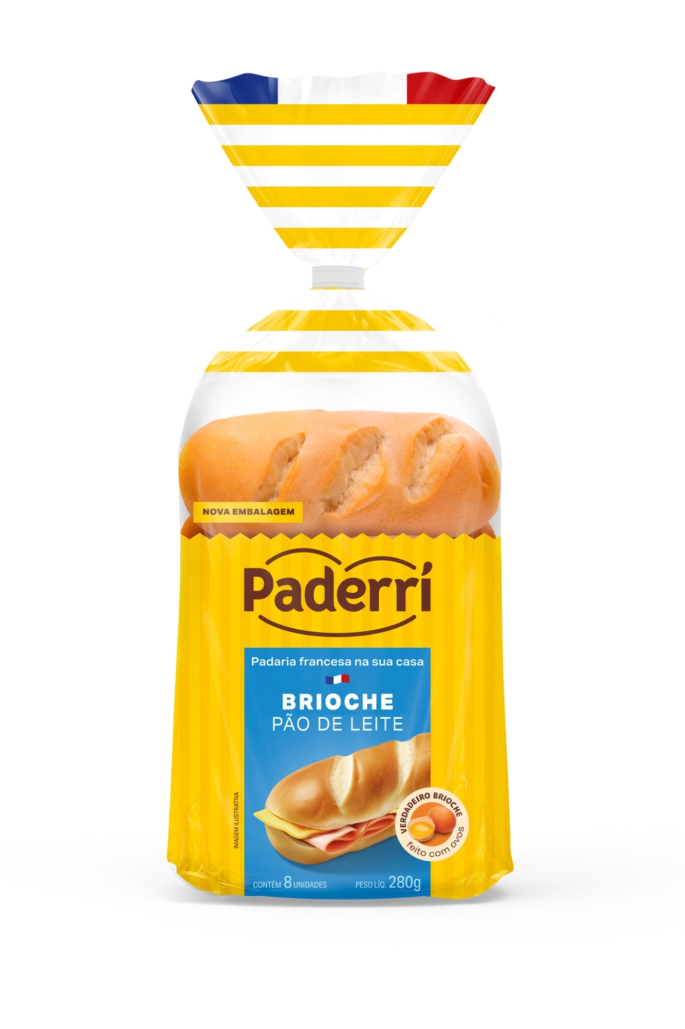 Pao Leite Paderri 280g
