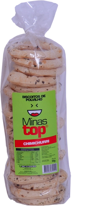 Biscoito Polvilho Minastop 90g Argola Chimichurri