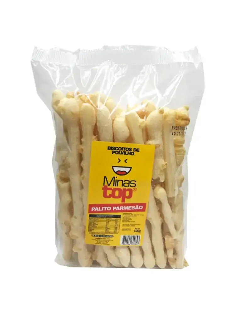 Bisc Polvilho Minastop 100g Palito Parmesao