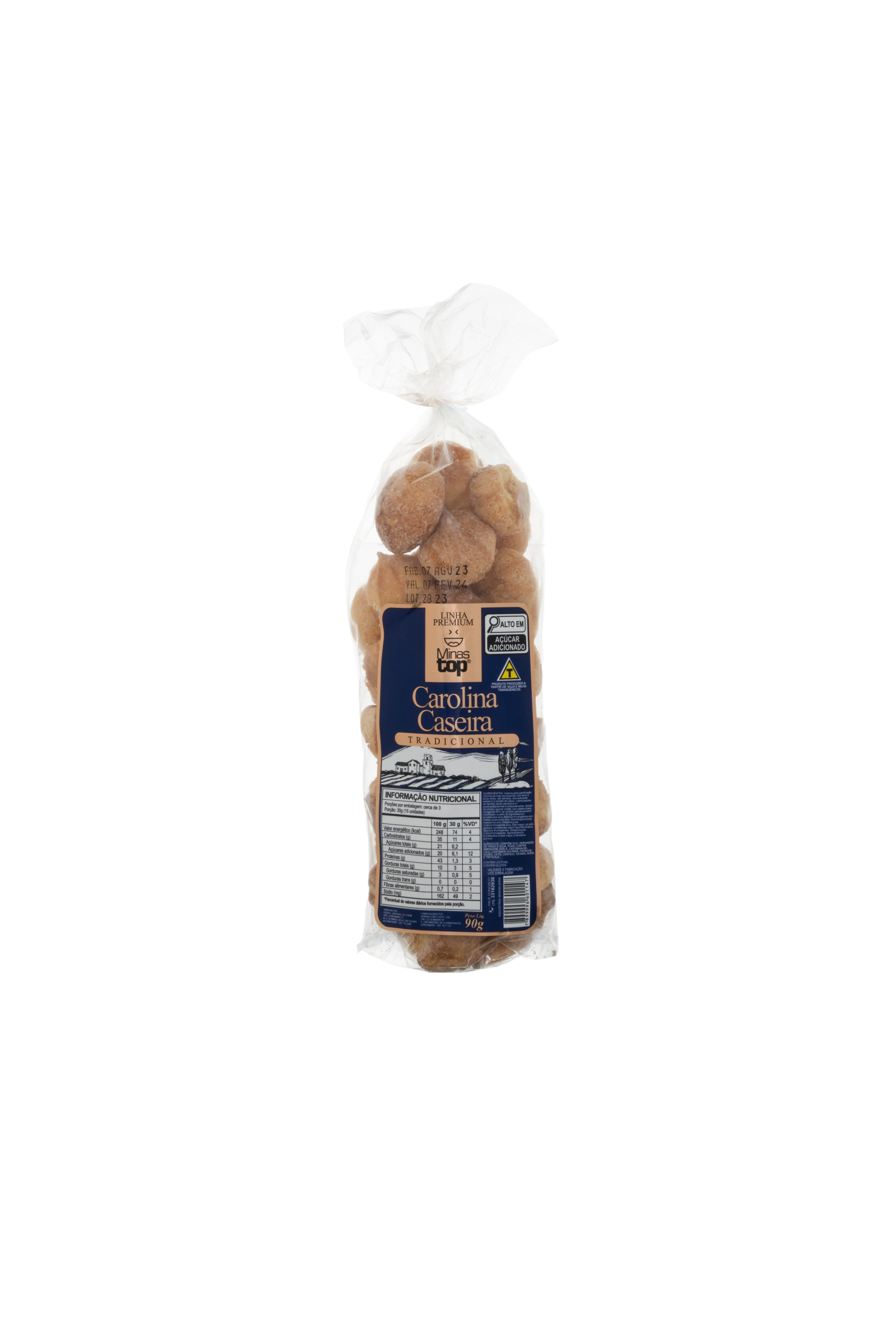 Biscoito Carolina Minastop 90g