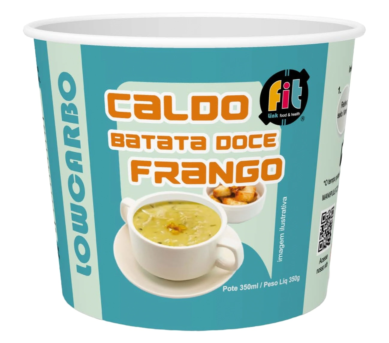 Prato Pto Fit Caldo Batata Doce C/frango 350g