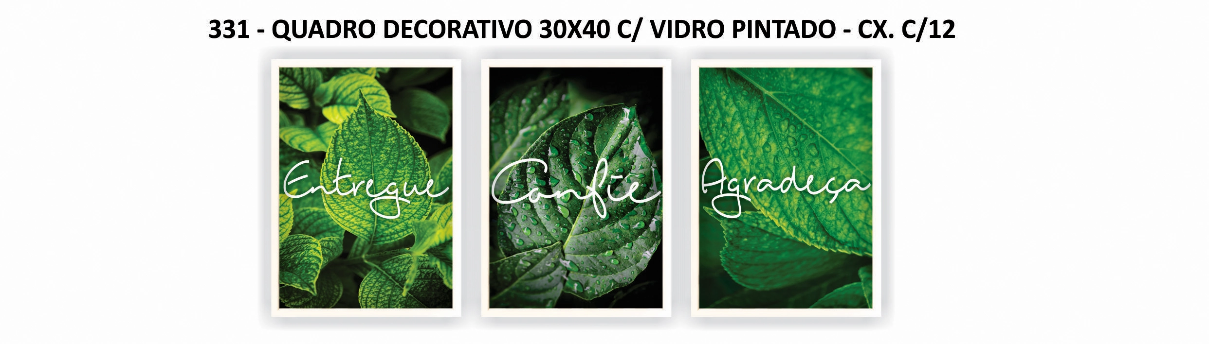 Quadro 30x40 C Vidro Pintado