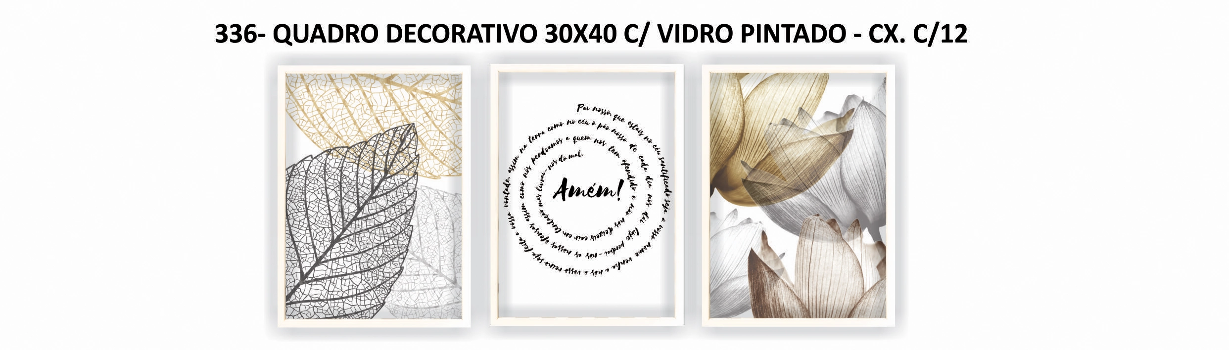 Quadro 30x40 S Vidro Luxo 319 Mario Antonio