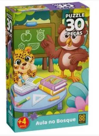 Quebra Cabeca Aula No Bosque 30pcs 4535 Grow