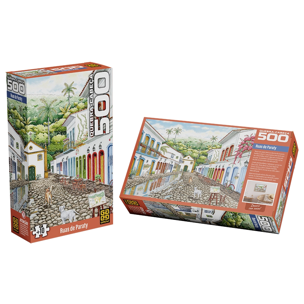 Quebra Cabeca Ruas De Paraty 500pc 4860 Grow