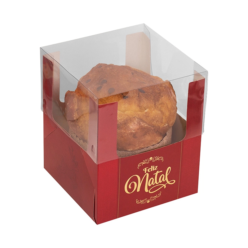 Caixa C.visor Encanto Brilho Do Natal Mini Panetone 4553 Ideia