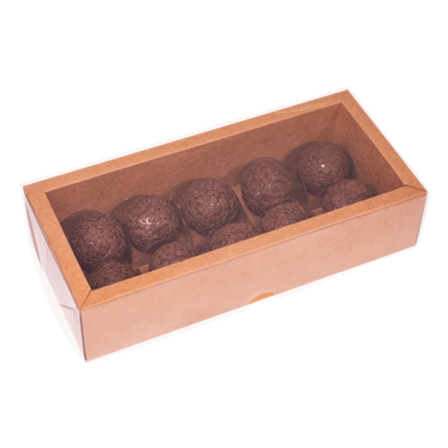 Caixa Alta Com Moldura Kraft 10 Doces Ideia