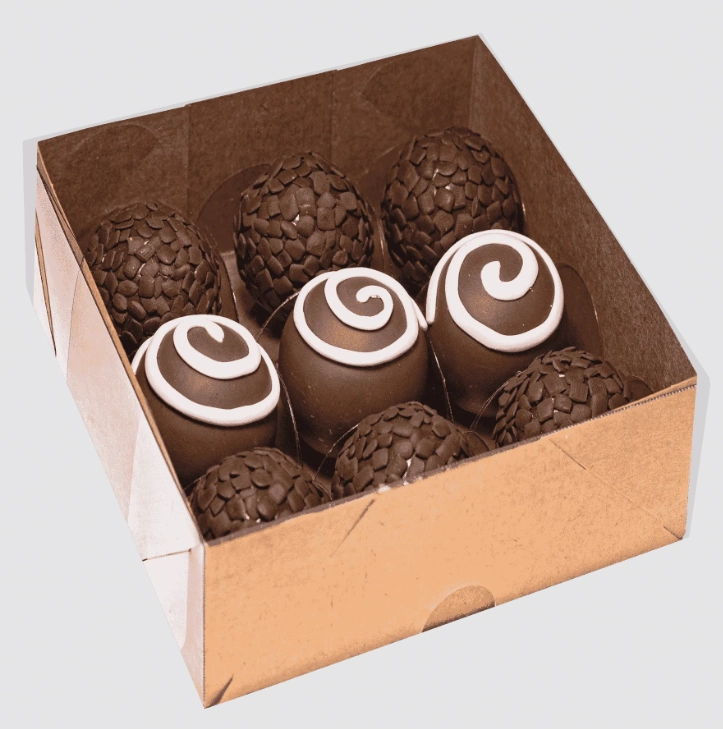 Caixa Basic 9 Doces Kraft C/10 R.4661 Atacado Ind Unid Ideia