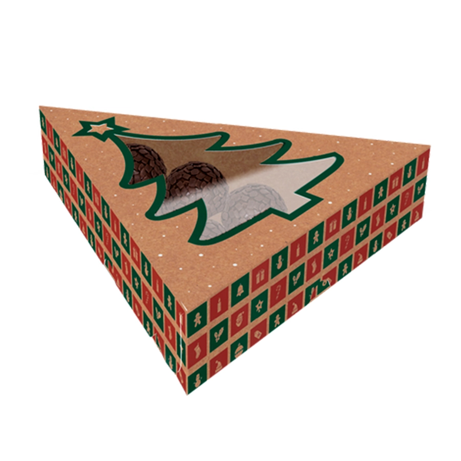 Caixa 6 Doces C.visor Arvore Natal Kraft 24 5074 Ideia