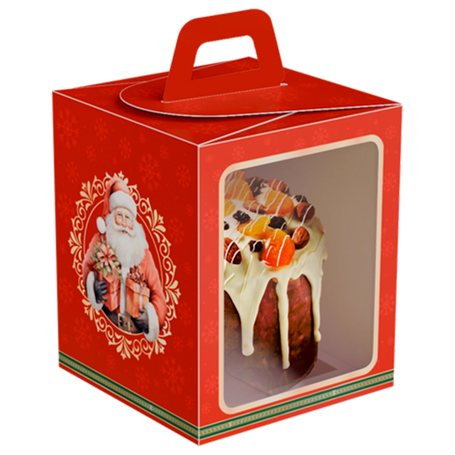 Caixa Panetone Soft C.visor Natal Noel 24 5118 Ideia